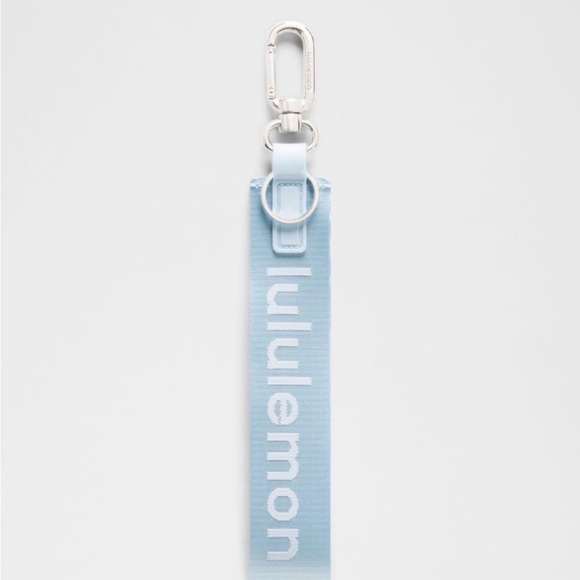 lululemon athletica Accessories - lululemon athletica Light Blue and White Key Strap Key & Card Holder